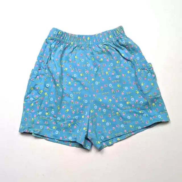 Vintage Circo Shorts Girls Size 7-8 Blue Floral Soft