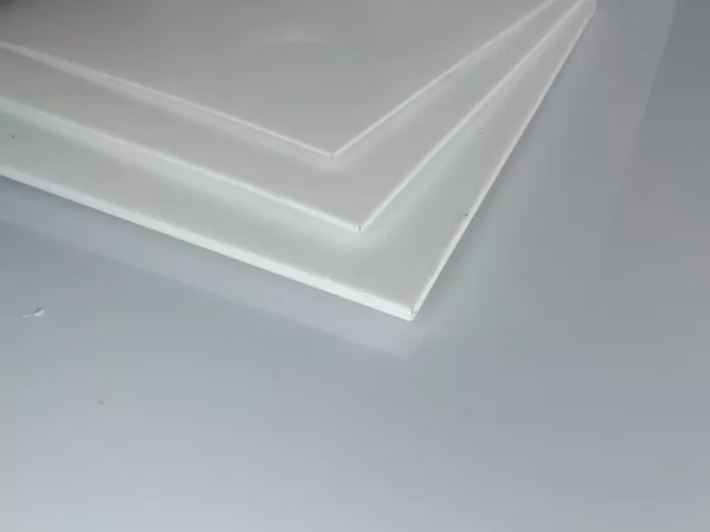 Ptfe Teflon Plaque Prédécoupé Joint Blanc 295 x 295 X 0,5 MM