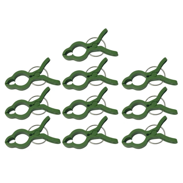10pcs Gartenstütze Clips Reben Blütenklemmen Ringe Kletterpflanzen konische