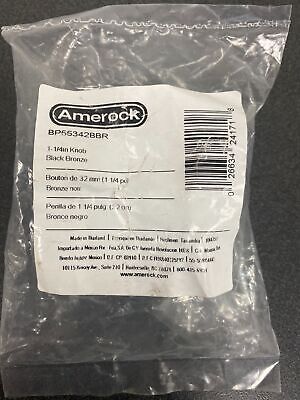 Amerock BP55342BBR Revitalize 1-1/4 in. Dia 32mm Black Bronze Round Cabinet Knob
