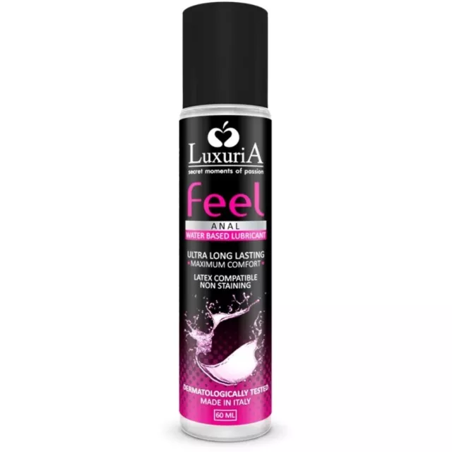 Luxuria Feel Lubricante Base Agua Anal 60 Ml Envío Discreto 24H