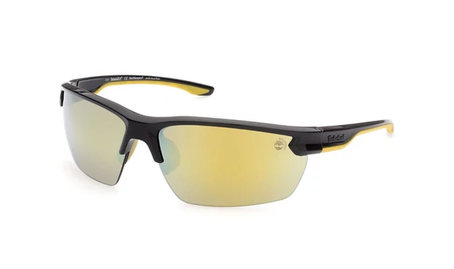 Occhiali da sole uomo polarizzati pesca ciclismo bici a specchio gialli sportivi