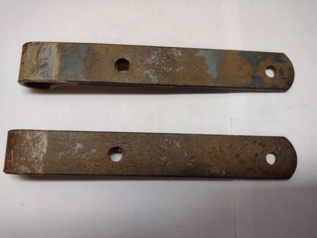 Primitive Antique Hand Forged Barn Door Strap Hinge Gate Iron 8 1/2" Long *** 4