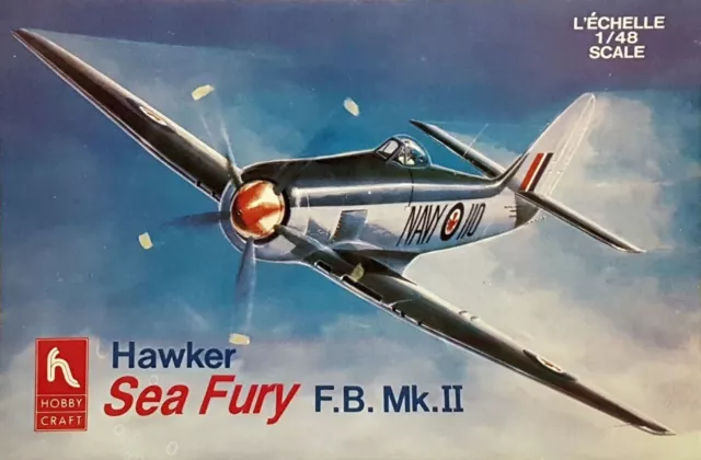 Hobbycraft 1583 Hawker Sea Fury F.B.Mk.II 1:48 Neu Bauteile versiegelt in OVP