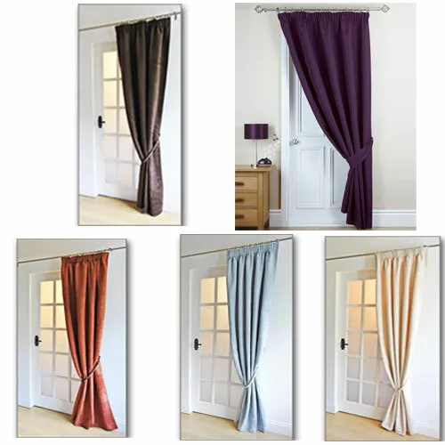 Tessa Satin Single Door Curtain - 46x84" (117x213cm) - NOW BUY 1 GET ONE FREE