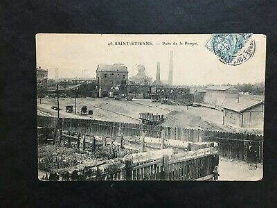 Carte Postale Ancienne 1907 SAINT-ETIENNE - Puits de la Pompe