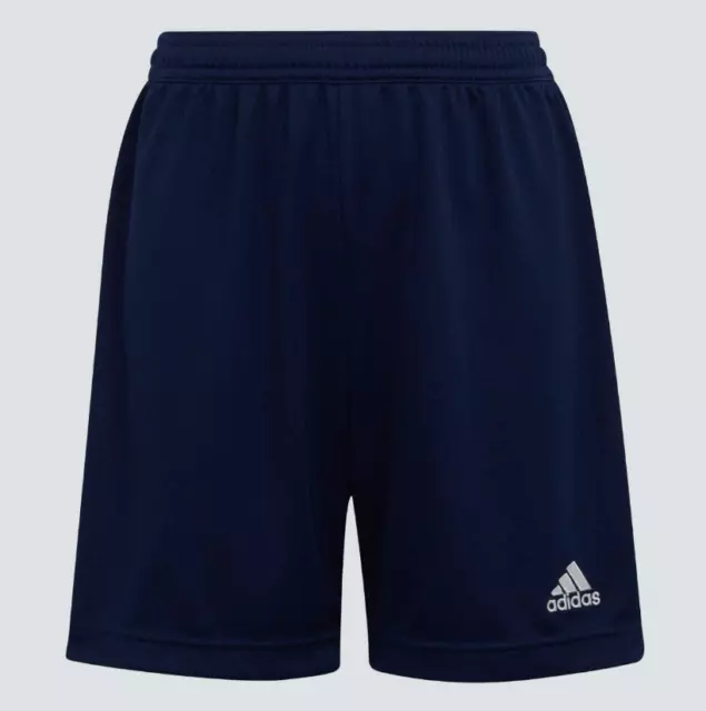 Adidas Entrada 22 Youth Shorts, Youth Large, Navy Blue, NWT