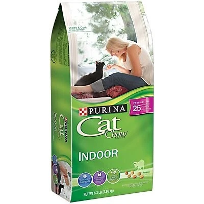 Paquete de 4 - comida para gatos, interior, 6,3 libras Bolsa -17017