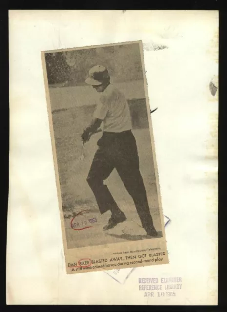 Original Golfer  Dan Sikes Golf Pga Vintage Photo San Francisco Examiner 2