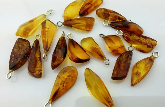 Genuine Baltic Amber Pendant - not pressed