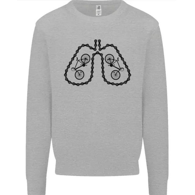 Bicycle Lungs Funny Cycling Bike Cyclist Mens Sweatshirt Jumper