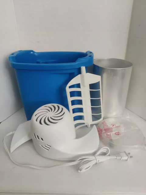 RIVAL ELECTRIC ICE Cream Maker Yogurt Sorbet 8804 BL 4 Quart Open