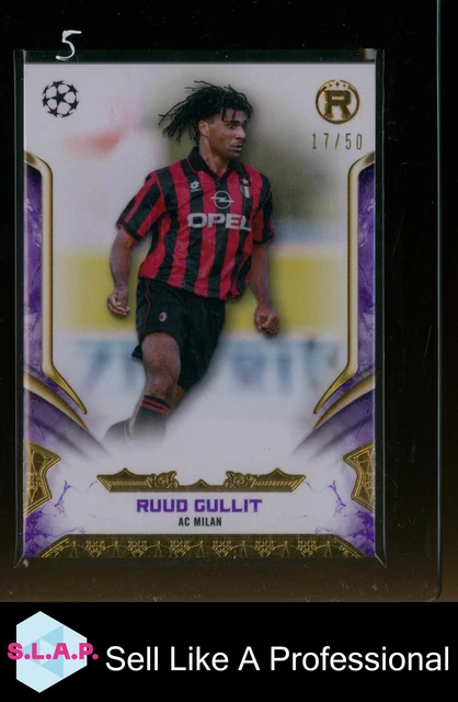RUUD GULLIT 21/25 43 Topps Reverence Uefa Champions League Ac 