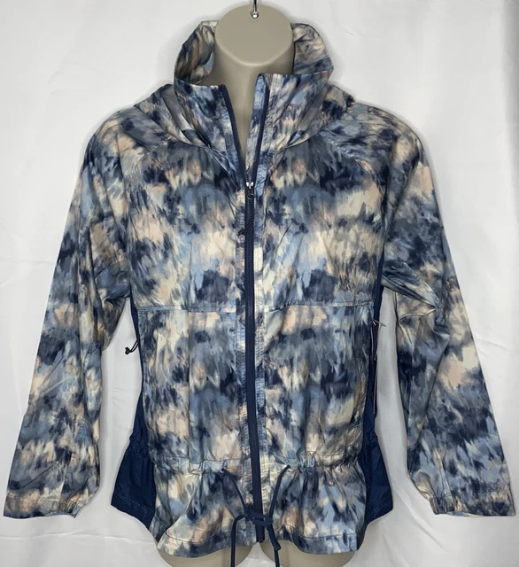 EDDIE BAUER JACKET Womens XL Windbreaker Ventatrex Aura Repel Hooded