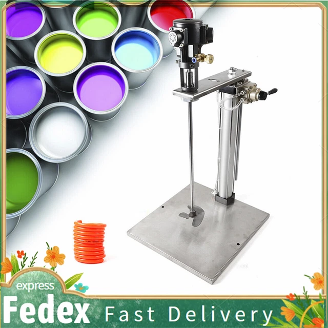 20L Tank Pneumatic Tank Barrel Paint Mixer Stand Agitator Mixing Beater 5 Gallon