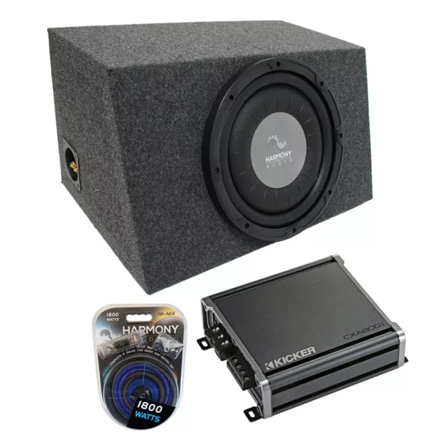 Universal Car Stereo Hatchback Sealed Single 15" Harmony A152 Sub Box & CXA800.1