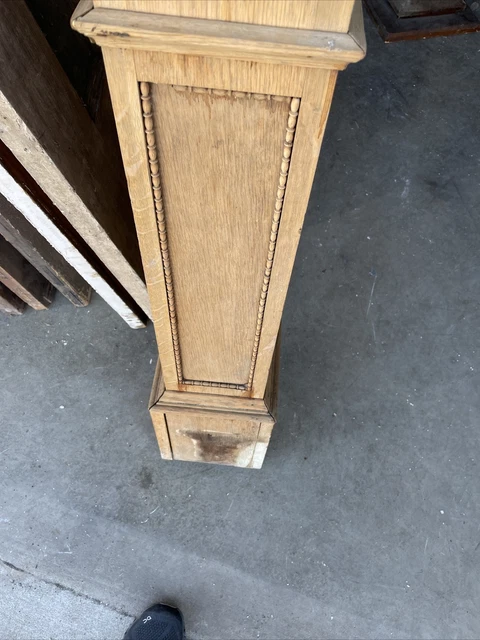 Bova 44 Antique Oak Newell Post 44 X 7.75 X 8 Stripped 8