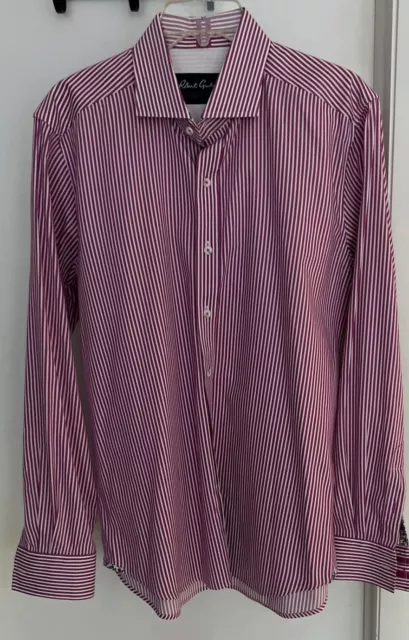 Robert Graham Pre-Owned Modern Americana Men's Long Sleeve Stripe Shirt -Large