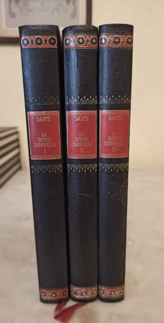 La divina commedia Dante Alighieri 1974 Edizioni Ferni Ginevra 3 Volumi