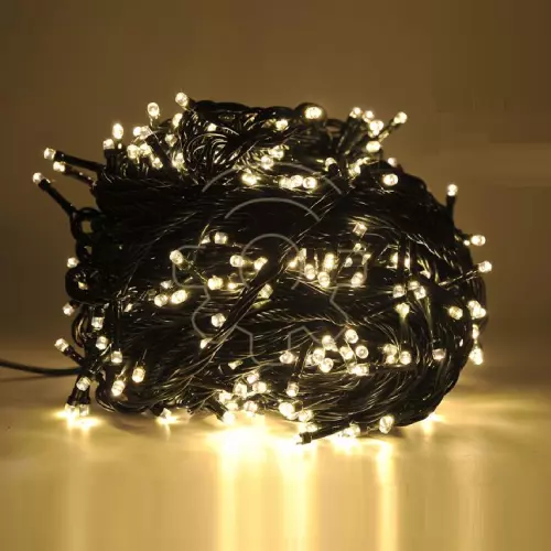 Crylight Cadena 24M Serie 300 Luces Para LED Blanco Cálido de Navidad 8 Juegos