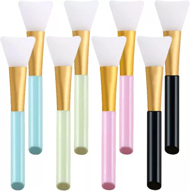 8 Pieces Silicone Face Mask Brushes Flexible Facial Mud Makeup Applicator Tools