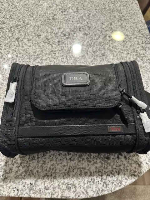 New Tumi Alpha 3 Black FXT Ballistic Nylon Hanging Travel Kit/Toiletry Bag