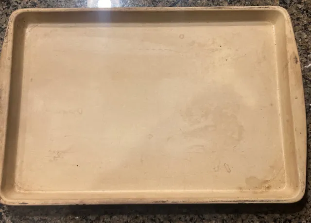 PAMPERED CHEF Stoneware 17” x 13 Stone Cookie Sheet Pan Discontinued HTF