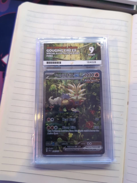 GOUGING FIRE EX 204/162 - Pokemon Temporal Forces - Ace Mint 9 - LOW ...