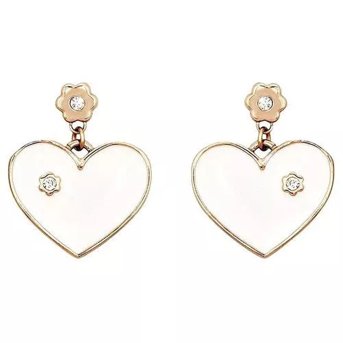 2Jewels Orecchini Cuore Donna In Acciaio Pvd Rose Gold Con Madreperla 261165