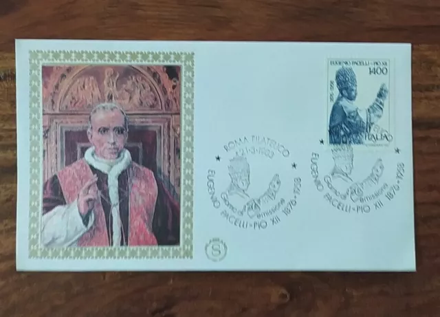 Italia 21/3/1983 - 25º anniversario della morte di papa Pio XII- 1876/1958 Busta