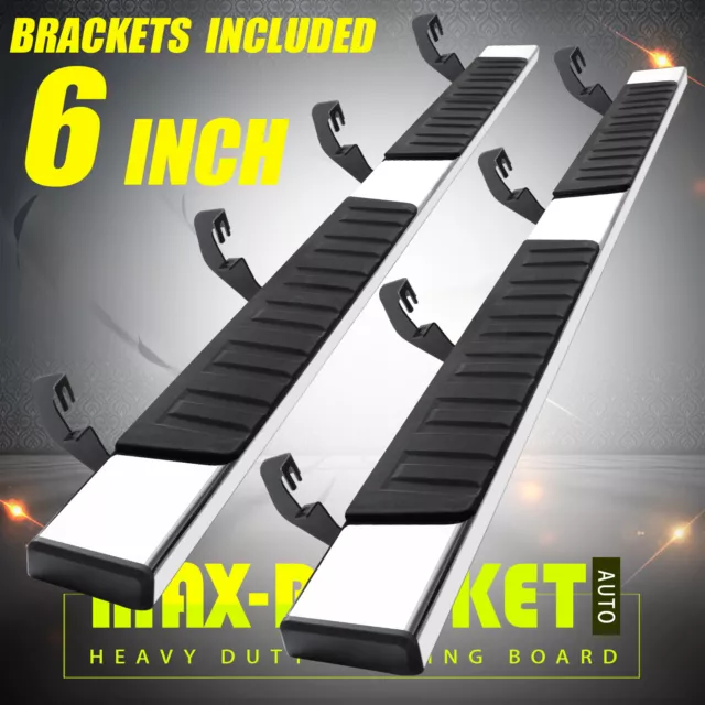 RUNNING BOARDS FOR 0718 Silverado/Sierra 1500 Crew Cab 6" Nerf Bar