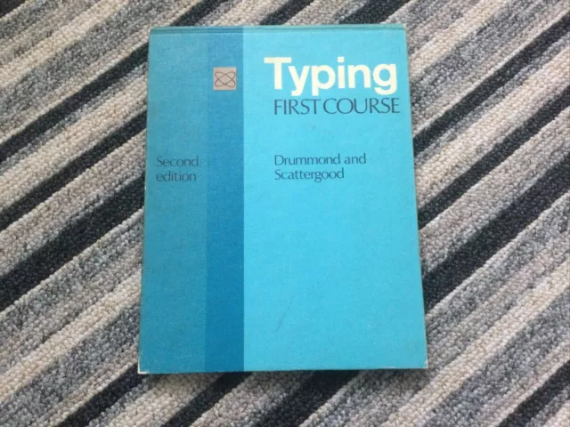 Typing first course Drummond and Scattergood 1970. Vintage book