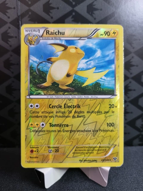 Carte Pokémon Raichu 43/146 Reverse XY.