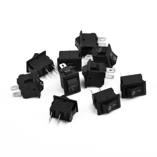 10Pc Menge 2 Stecker 12V Auto Boot Rund Punkte Licht An/Aus Wipp Kipp Schalter