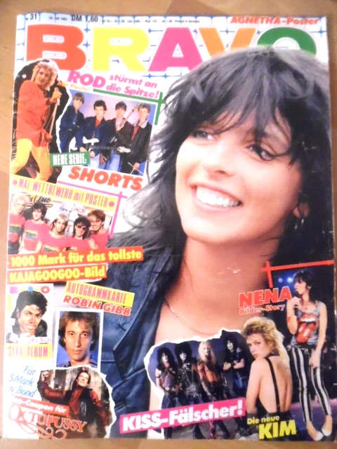 BRAVO 31- 1983 D  Nena Michael Jackson Kim Wilde Codo POLICE James Bond R. Gibb