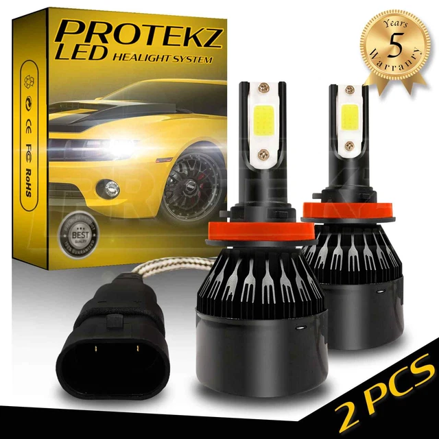 LED Headlight Bulbs CREE CSP H11 Kit H8 H9 H16 60W 7200LM 6000K Plug&Play White