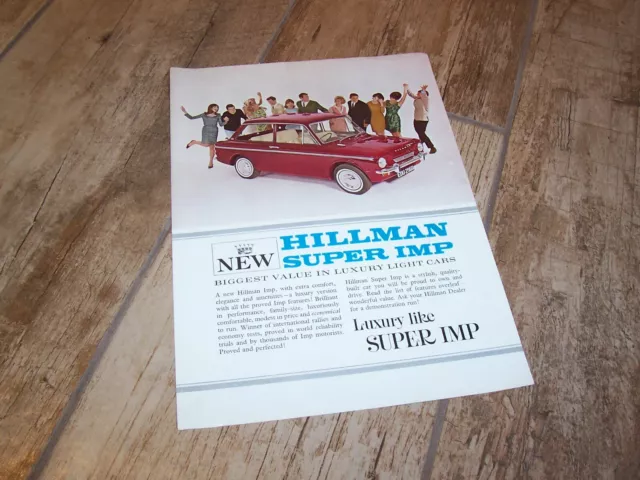 Prospectus  / Brochure HILLMAN Super Imp 196? //