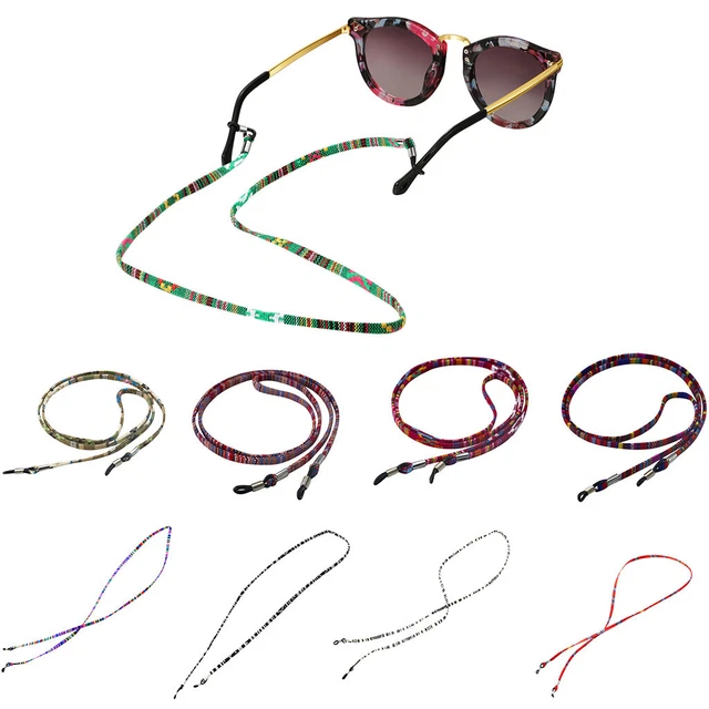 Eyeglass Chains Sunglasses Neck strap Cords Beaded Reading Glasses Chain Holder