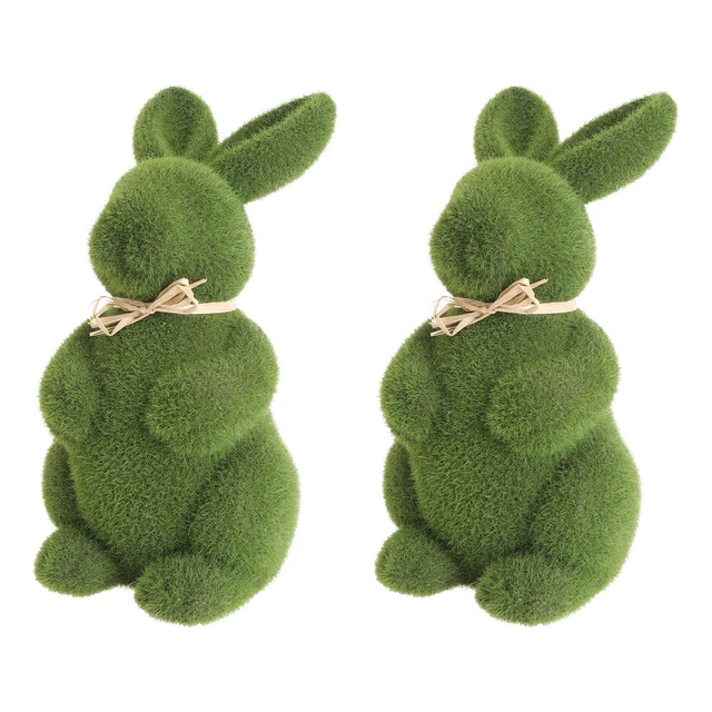 1pc Moos Ostern Bunny Ostern Kaninchen Ornamente Moos Kaninchen Dekoration