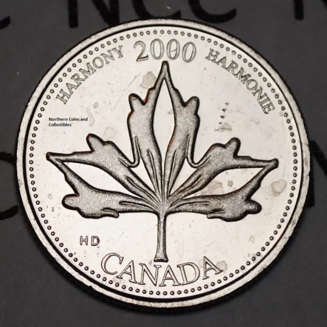 Canada 2000 June Harmony 25 cents UNC Millenium Series Canadian Quarter