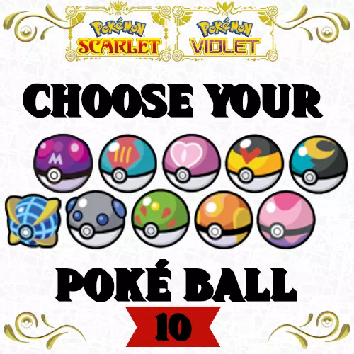 Choose Your 10 Poké Ball Master Friend Dream Heavy Poke Pokemon Scarlet Violet