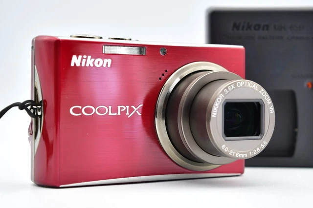 ⏯️[EXCELLENT+5] RED NIKON Coolpix S710 RED 14.5MP Digital