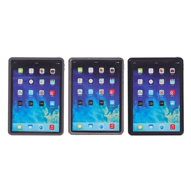 1:12 DOLLHOUSE MINIATURE Tablet Mini Laptop Computer Model Doll House ...