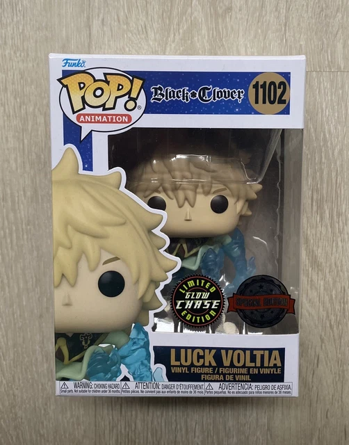Funko pop Luck Voltia 1102 glow chase special edition black clover