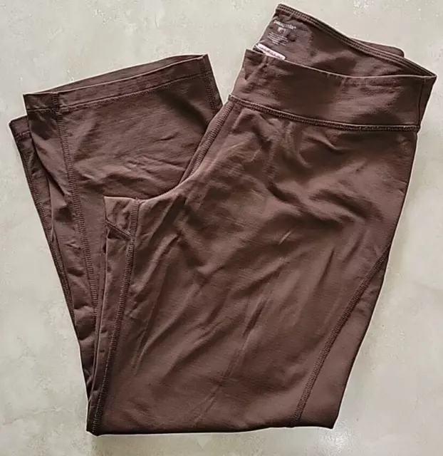 Patagonia womens crop wide leg brown leggings stretchy see measurments for size