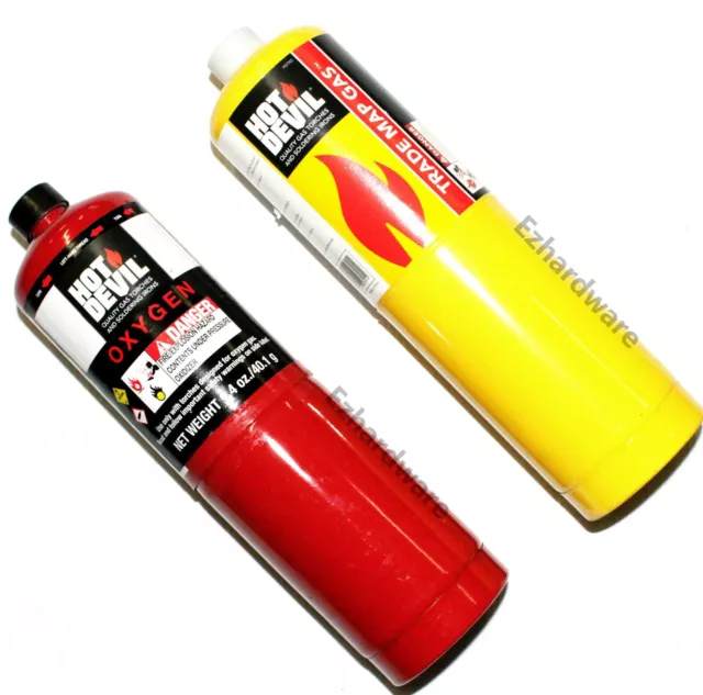 Welding Oxygen & Map Gas Cylinder Replacment 400Gram Oxy Cylinder