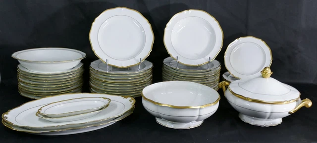 Service Porcelaine Limoges Dor Lor Finnull