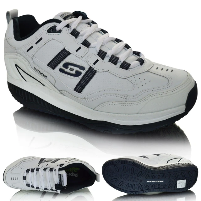 SKECHERS SHAPE UPS White Lace Up Trainers Size Uk 5 29.95