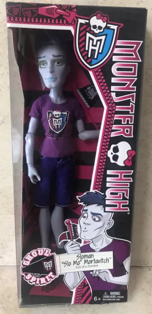 Monster High 2013 GHOUL SPIRIT SLOMAN “SLO MO MORTAVITCH  NEW UNOPENED RETIRED!