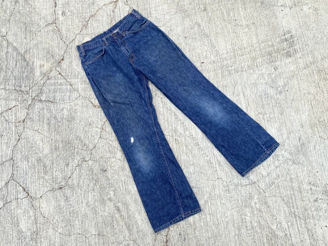ORANGE TAB VINTAGE LEVIS 417 high waist Flare JEANS W36/W34 size 